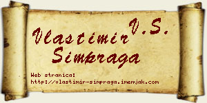 Vlastimir Šimpraga vizit kartica